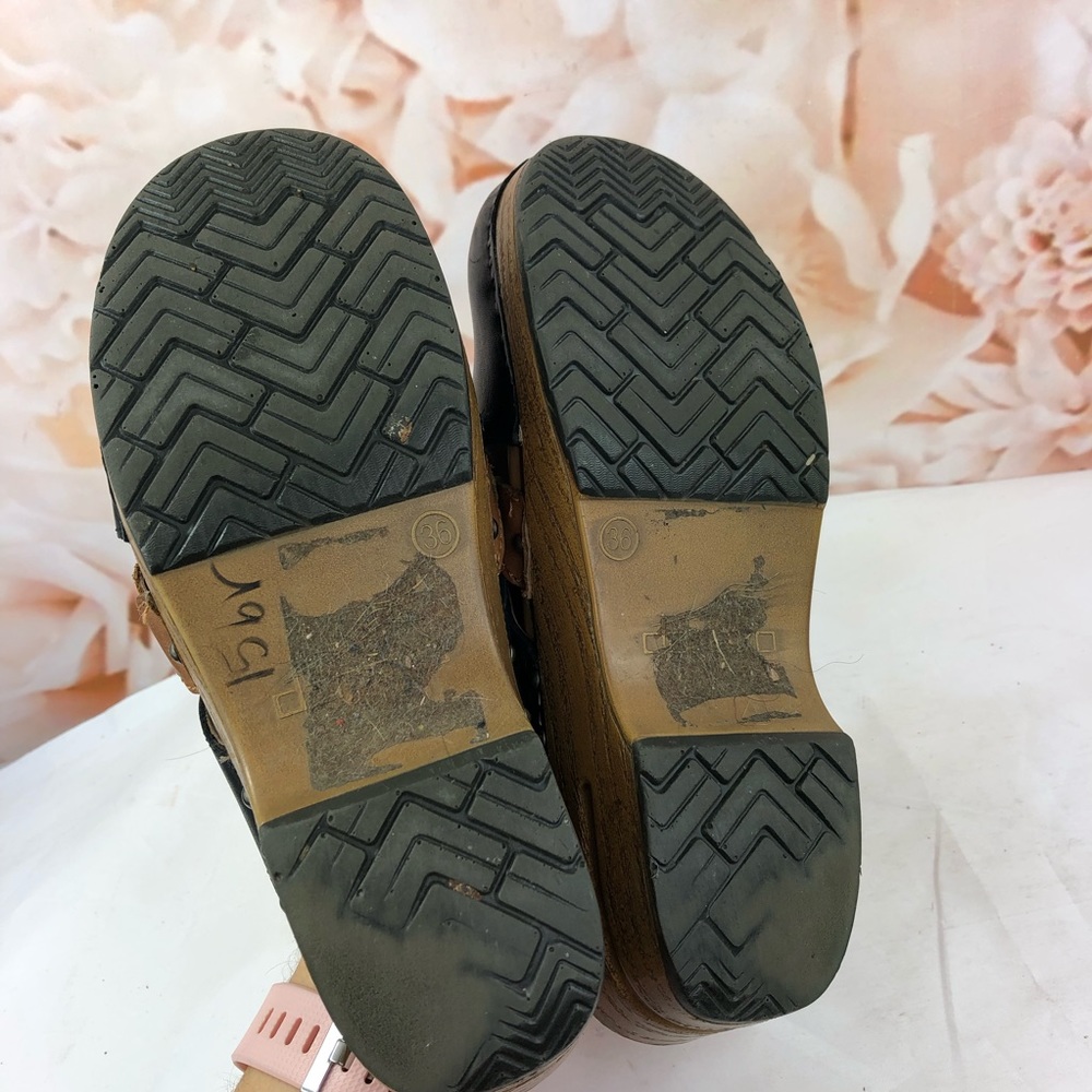 Dansko clogs braised details black brown size 6 - Picture 5 of 8